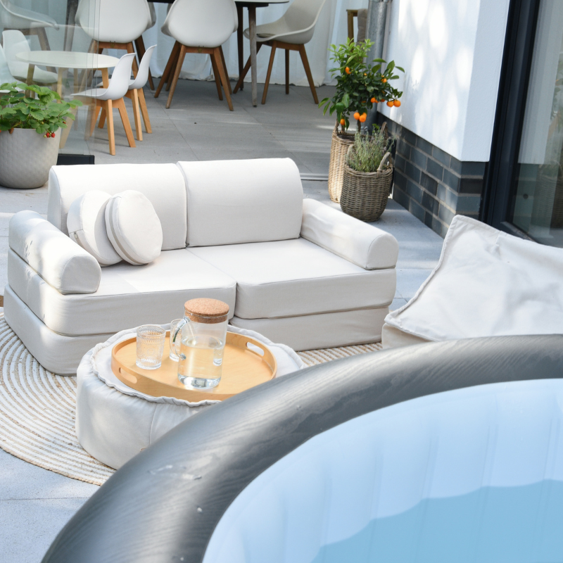 Indoor/Outdoor Outzy Pocket Sofa For Children - Drift Clay Taupe