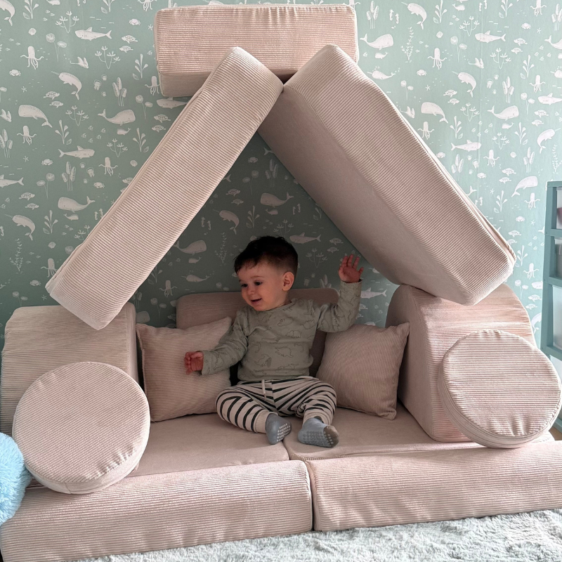 Medium Modular Sofa Max for Kids - Slimcord Ecru