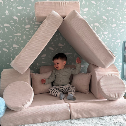 Medium Modular Sofa Max for Kids - Slimcord Ecru