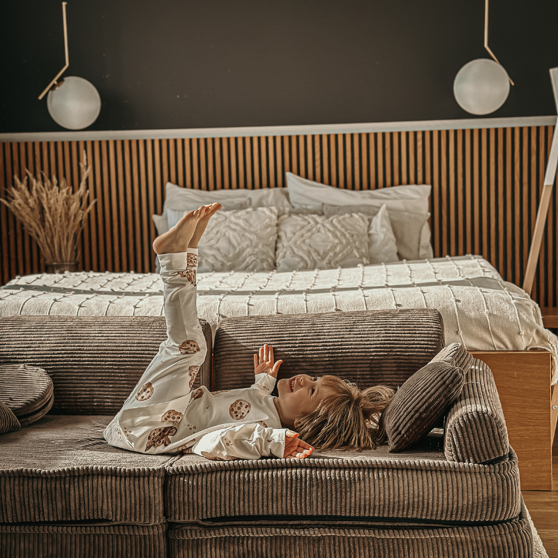 Large Modular Sofa for Kids - Slimcord Corduroy Pink