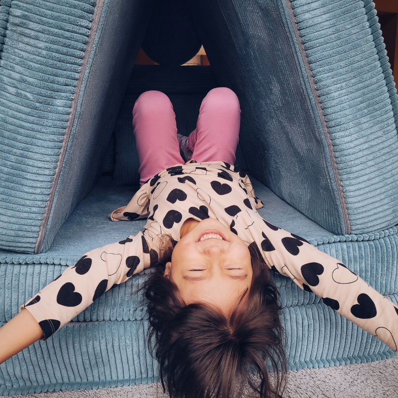 Large Modular Sofa for Kids - Premium Corduroy Brown