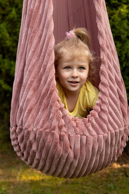 Cocoon Swing for Kids - Churros Ruby Chocolate Pink