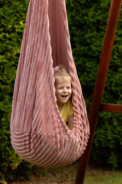 Cocoon Swing for Kids - Churros Ruby Chocolate Pink