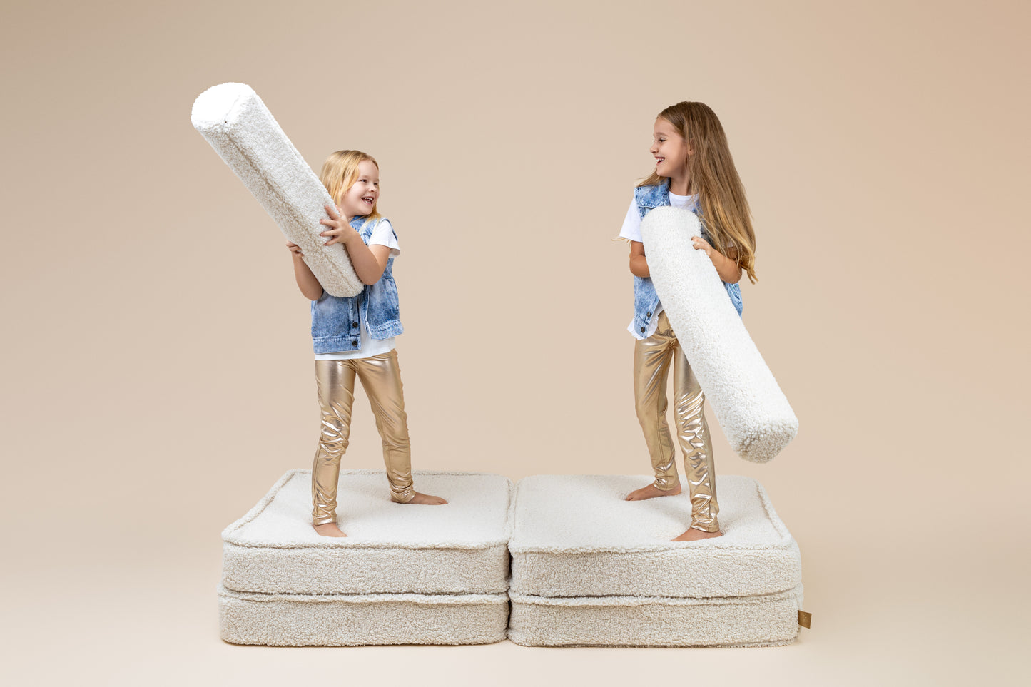 Large Modular Sofa for Kids - Premium Bearly White