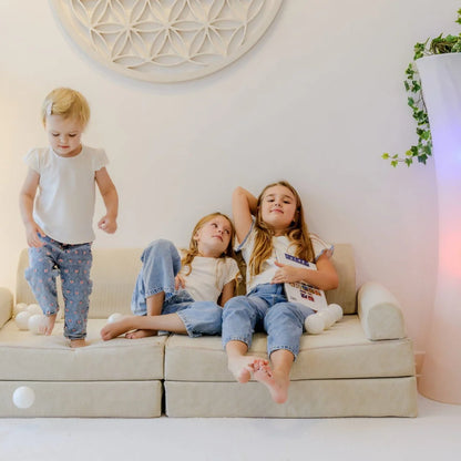 Large Modular Sofa for Kids - Slimcord Corduroy Pink