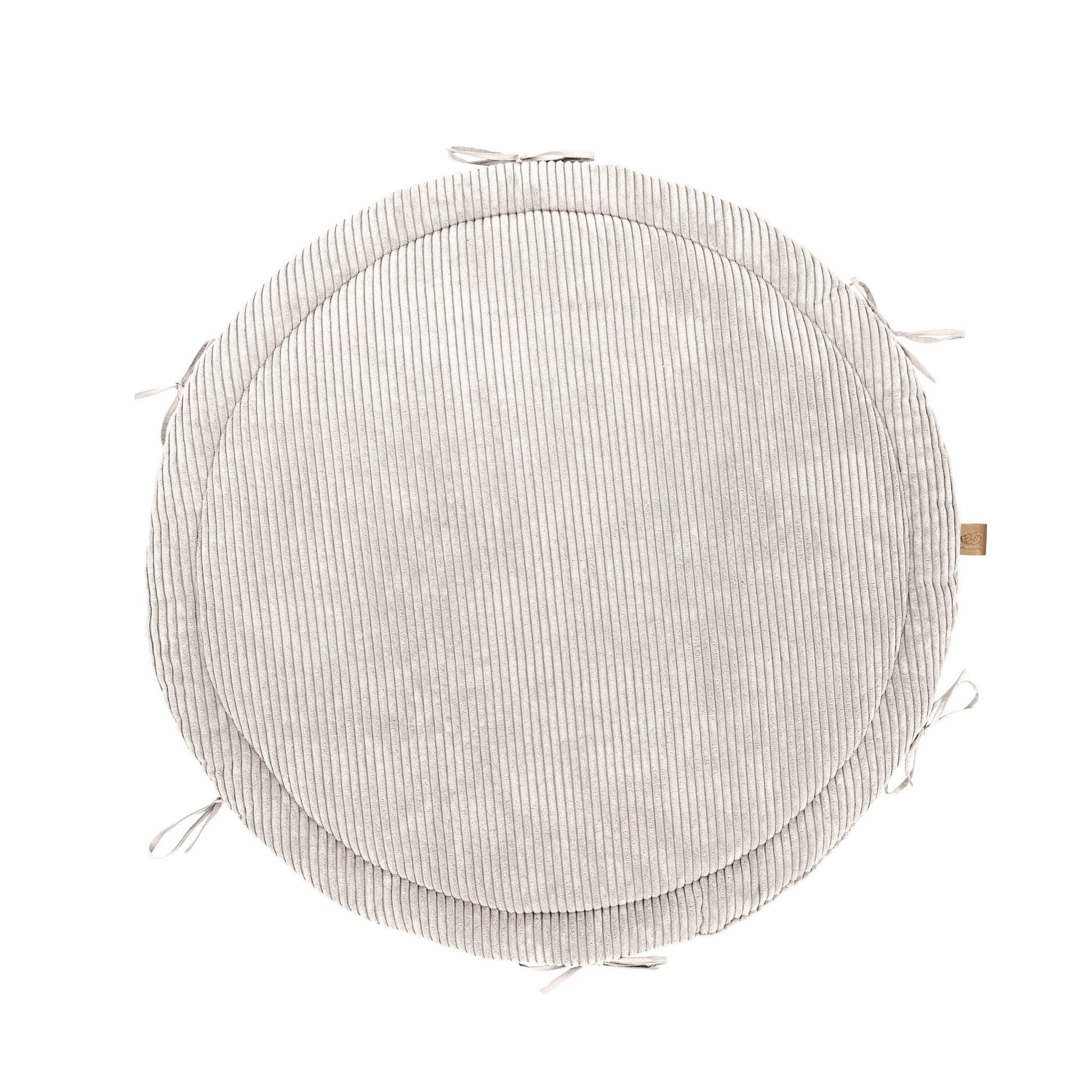 Baby Nest & Play Mat With Crib Bumper Braid - Vanilla