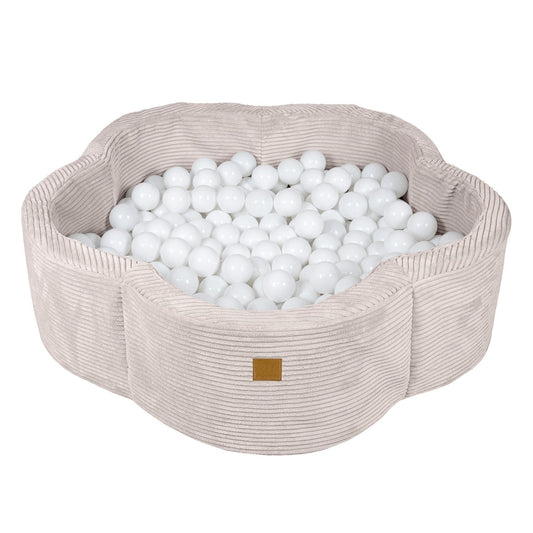 Foam Baby Ball Pit - Aesthetic Ecru Flower