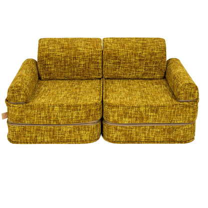 Medium Modular Sofa for Kids - Tangle Honey Mustard